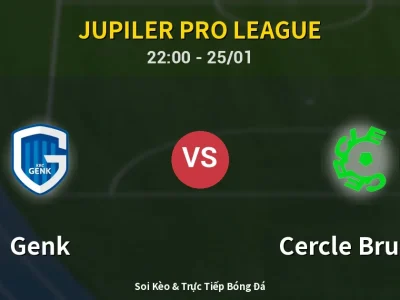 Soi Kèo Genk vs Cercle Brugge – 22:00 25/01 | Nhận Định, Dự Đoán Tỷ Số