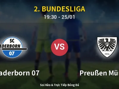 Kết Quả: SC Paderborn 07 2-1 Preußen Münster – Highlight & Bàn Thắng | 2. Bundesliga