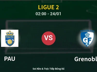Kết Quả: PAU 2-2 Grenoble – Highlight & Bàn Thắng | Ligue 2