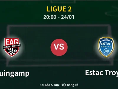 Soi Kèo Guingamp vs Estac Troyes – 20:00 24/01 | Nhận Định, Dự Đoán Tỷ Số