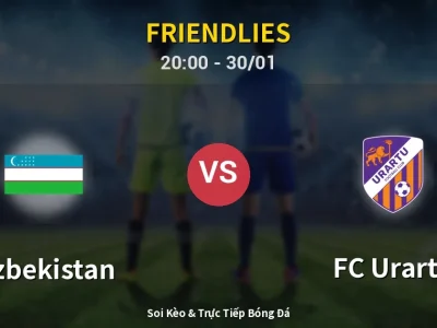 🔴 Trực Tiếp: Uzbekistan 1-1 FC Urartu – Link Xem Friendlies (Full HD)