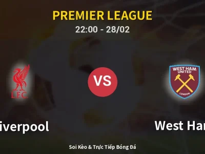 Soi Kèo Liverpool vs West Ham – 22:00 28/02 | Nhận Định, Dự Đoán Tỷ Số