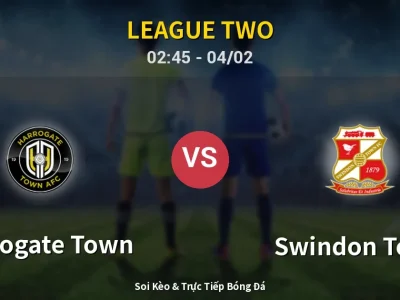 Kết Quả: Harrogate Town 0-1 Swindon Town – Highlight & Bàn Thắng | League Two