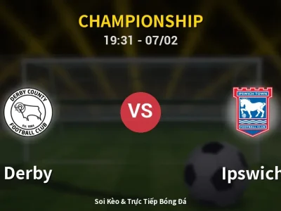 🔴 Trực Tiếp: Derby 1-1 Ipswich – Link Xem Championship (Full HD)