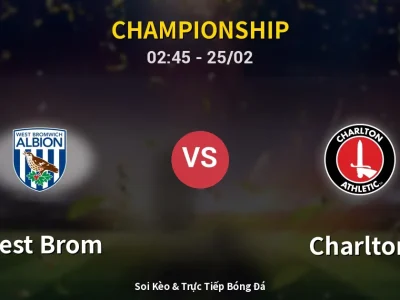 Kết Quả: West Brom 1-1 Charlton – Highlight & Bàn Thắng | Championship