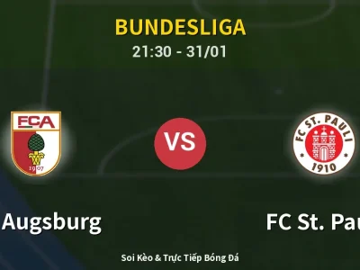 🔴 Trực Tiếp: FC Augsburg 0-0 FC St. Pauli – Link Xem Bundesliga (Full HD)