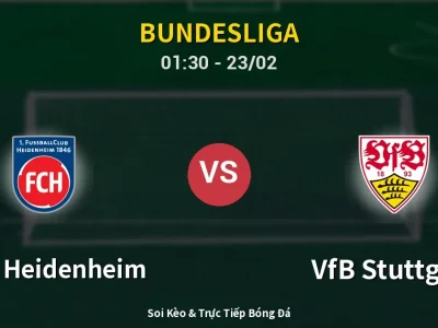 Kết Quả: 1. FC Heidenheim 3-3 VfB Stuttgart – Highlight & Bàn Thắng | Bundesliga