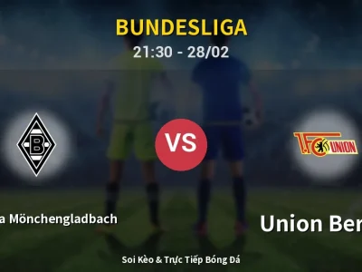 Soi Kèo Borussia Mönchengladbach vs Union Berlin – 21:30 28/02 | Nhận Định, Dự Đoán Tỷ Số