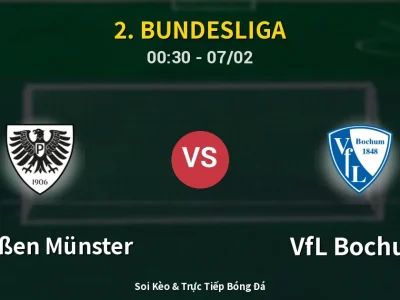 Kết Quả: Preußen Münster 1-1 VfL Bochum – Highlight & Bàn Thắng | 2. Bundesliga