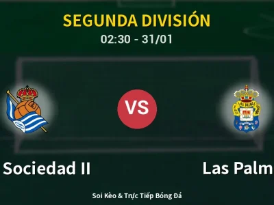 Kết Quả: Real Sociedad II 1-1 Las Palmas – Highlight & Bàn Thắng | Segunda División