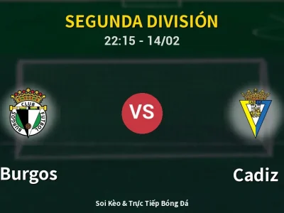 Soi Kèo Burgos vs Cadiz – 22:15 14/02 | Nhận Định, Dự Đoán Tỷ Số