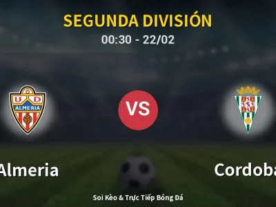 Kết Quả: Almeria 2-1 Cordoba – Highlight & Bàn Thắng | Segunda División