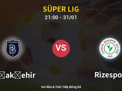 🔴 Trực Tiếp: Başakşehir 1-0 Rizespor – Link Xem Süper Lig (Full HD)