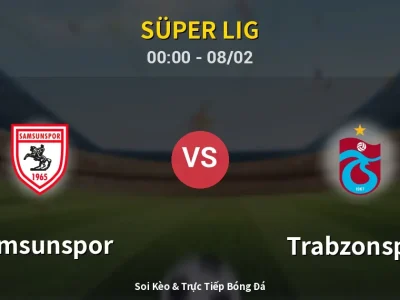 Kết Quả: Samsunspor 0-3 Trabzonspor – Highlight & Bàn Thắng | Süper Lig