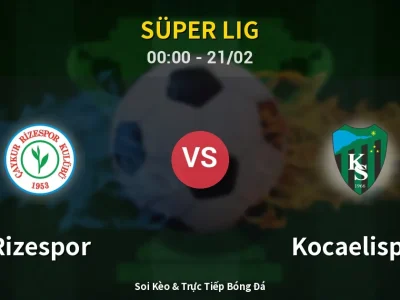 Kết Quả: Rizespor 2-0 Kocaelispor – Highlight & Bàn Thắng | Süper Lig