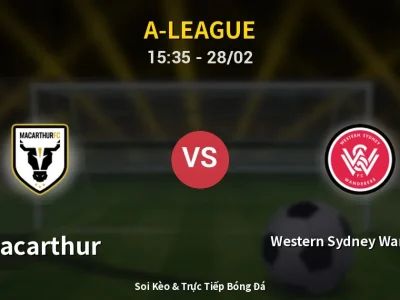 🔴 Trực Tiếp: Macarthur 0-2 Western Sydney Wanderers – Link Xem A-League (Full HD)