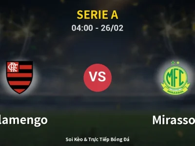 Soi Kèo Flamengo vs Mirassol – 04:00 26/02 | Nhận Định, Dự Đoán Tỷ Số