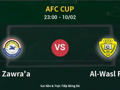 Soi Kèo Al Zawra’a vs Al-Wasl FC – 23:00 10/02 | Nhận Định, Dự Đoán Tỷ Số