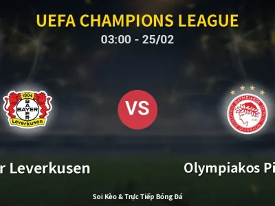 Kết Quả: Bayer Leverkusen 0-0 Olympiakos Piraeus – Highlight & Bàn Thắng | UEFA Champions League