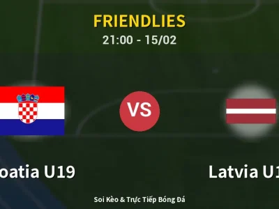 🔴 Trực Tiếp: Croatia U19 4-2 Latvia U19 – Link Xem Friendlies (Full HD)