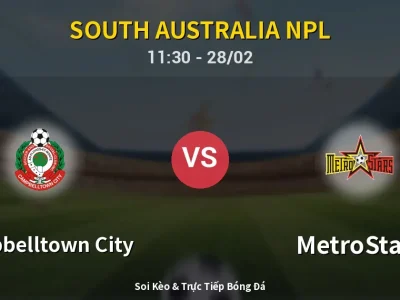 Kết Quả: Campbelltown City 2-3 MetroStars – Highlight & Bàn Thắng | South Australia NPL