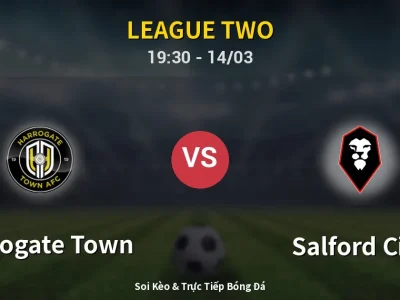 Kết Quả: Harrogate Town 0-1 Salford City – Highlight & Bàn Thắng | League Two