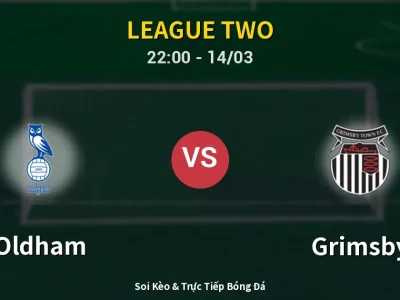 Soi Kèo Oldham vs Grimsby – 22:00 14/03 | Nhận Định, Dự Đoán Tỷ Số