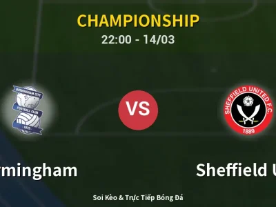 Soi Kèo Birmingham vs Sheffield Utd – 22:00 14/03 | Nhận Định, Dự Đoán Tỷ Số