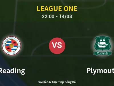 🔴 Trực Tiếp: Reading 2-1 Plymouth – Link Xem League One (Full HD)