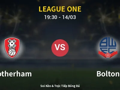 Soi Kèo Rotherham vs Bolton – 19:30 14/03 | Nhận Định, Dự Đoán Tỷ Số