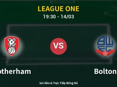 Soi Kèo Rotherham vs Bolton – 19:30 14/03 | Nhận Định, Dự Đoán Tỷ Số