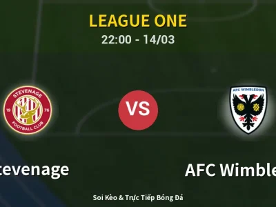 Soi Kèo Stevenage vs AFC Wimbledon – 22:00 14/03 | Nhận Định, Dự Đoán Tỷ Số