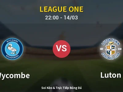 🔴 Trực Tiếp: Wycombe 0-1 Luton – Link Xem League One (Full HD)