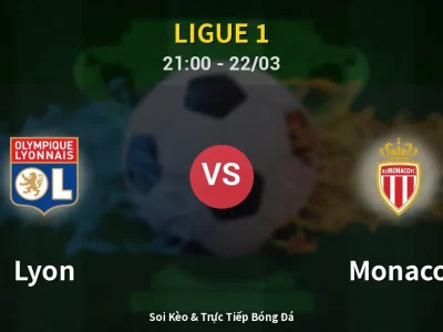 🔴 Trực Tiếp: Lyon 0-0 Monaco – Link Xem Ligue 1 (Full HD)