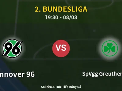 🔴 Trực Tiếp: Hannover 96 1-2 SpVgg Greuther Fürth – Link Xem 2. Bundesliga (Full HD)