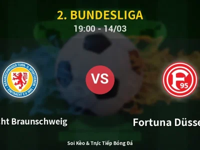 Soi Kèo Eintracht Braunschweig vs Fortuna Düsseldorf – 19:00 14/03 | Nhận Định, Dự Đoán Tỷ Số