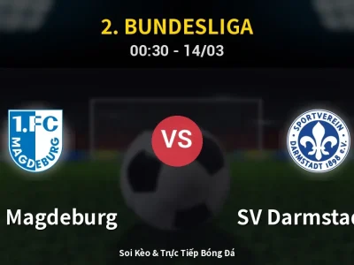 🔴 Trực Tiếp: 1. FC Magdeburg 0-0 SV Darmstadt 98 – Link Xem 2. Bundesliga (Full HD)