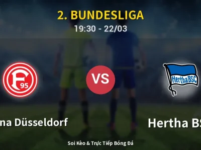 Soi Kèo Fortuna Düsseldorf vs Hertha BSC – 19:30 22/03 | Nhận Định, Dự Đoán Tỷ Số