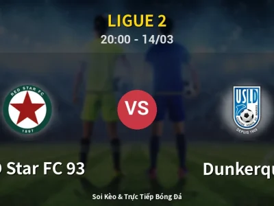 Kết Quả: RED Star FC 93 1-0 Dunkerque – Highlight & Bàn Thắng | Ligue 2