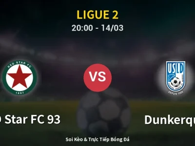 Soi Kèo RED Star FC 93 vs Dunkerque – 20:00 14/03 | Nhận Định, Dự Đoán Tỷ Số