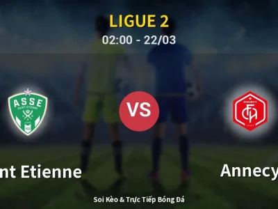 Kết Quả: Saint Etienne 4-0 Annecy – Highlight & Bàn Thắng | Ligue 2