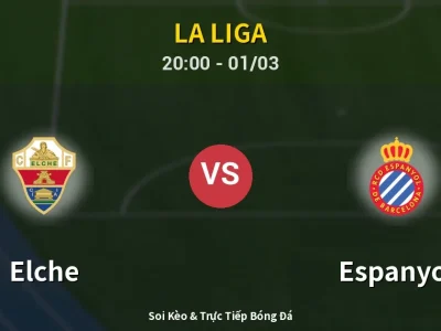 Kết Quả: Elche 2-2 Espanyol – Highlight & Bàn Thắng | La Liga