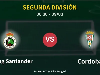 Kết Quả: Racing Santander 4-3 Cordoba – Highlight & Bàn Thắng | Segunda División
