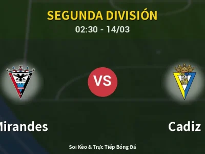 Soi Kèo Mirandes vs Cadiz – 02:30 14/03 | Nhận Định, Dự Đoán Tỷ Số