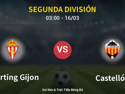 🔴 Trực Tiếp: Sporting Gijon 2-1 Castellón – Link Xem Segunda División (Full HD)
