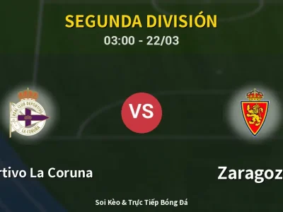 🔴 Trực Tiếp: Deportivo La Coruna 0-1 Zaragoza – Link Xem Segunda División (Full HD)