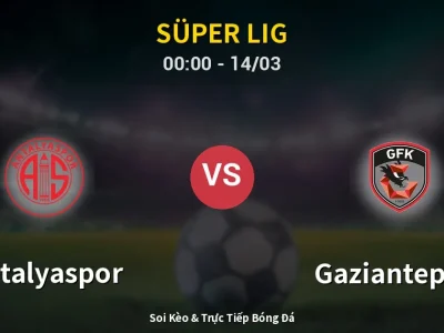 Kết Quả: Antalyaspor 1-4 Gaziantep FK – Highlight & Bàn Thắng | Süper Lig