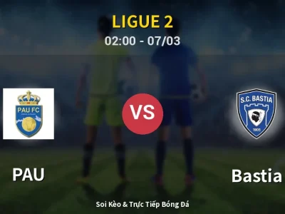 Kết Quả: PAU 2-2 Bastia – Highlight & Bàn Thắng | Ligue 2