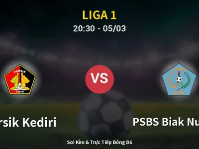 🔴 Trực Tiếp: Persik Kediri 0-1 PSBS Biak Numfor – Link Xem Liga 1 (Full HD)