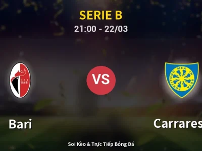 🔴 Trực Tiếp: Bari 0-0 Carrarese – Link Xem Serie B (Full HD)